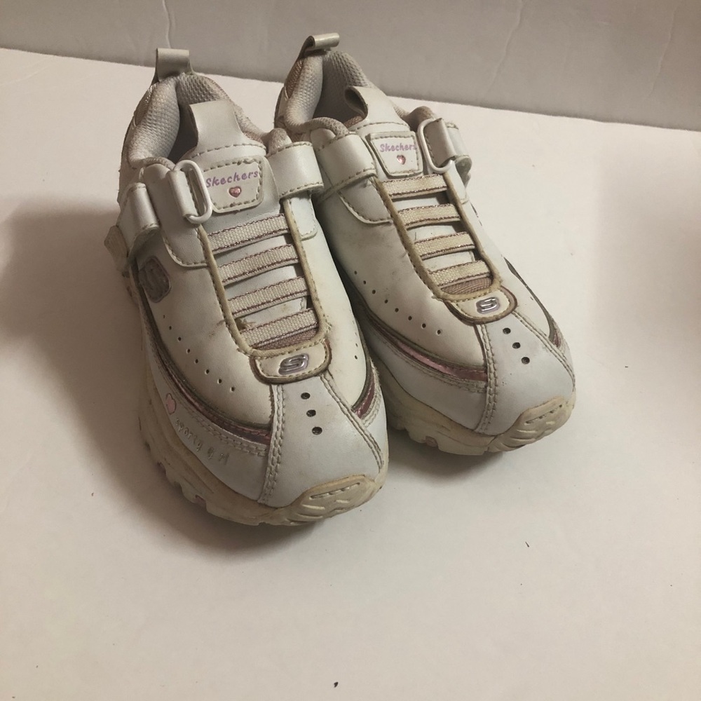 Skechers Girls White Sneakers Size 13